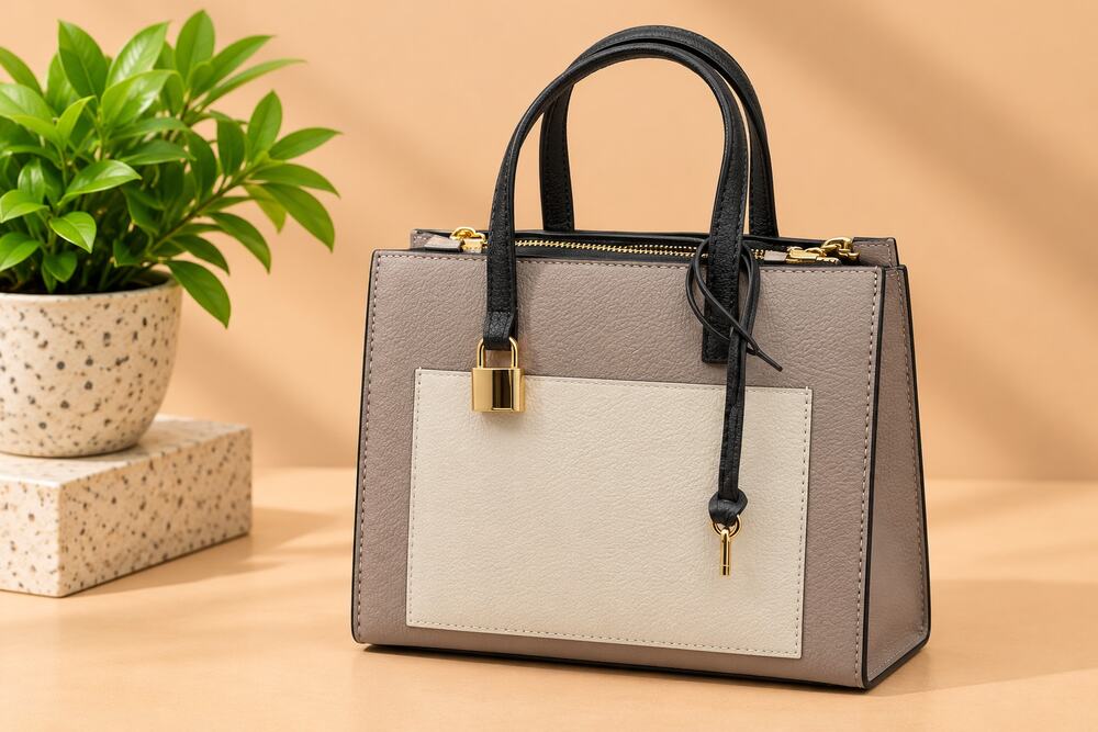 NWT Marc Jacobs Grind Colorblock Mini Tote Bag Loam Soil Gold M0016132 Womens